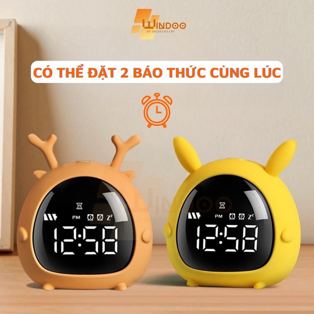 Đồng hồ báo thức windoo hoạt hình dễ thương