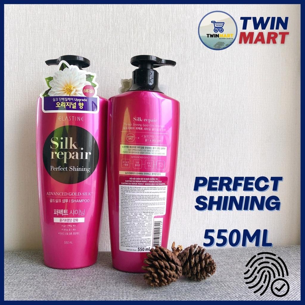 Dầu gội chăm sóc và nuôi dưỡng tóc Elastine Silk Repair Perfect Shining 550ml sản xuất tại Hàn Quốc