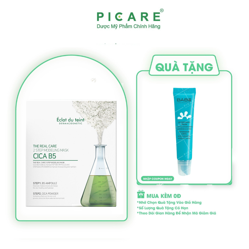 Mặt Nạ Phục Hồi Éclat Du Teint Da Sau Tổn Thương 2 Step Modeling Mask Cica B5