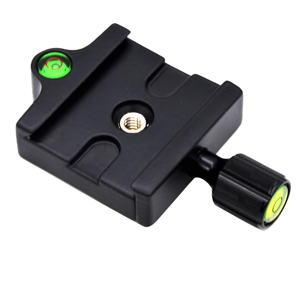 QR Quick Release Clamp Plate with 1/4 - 3/8'' Screw Adapter for Tripod Head