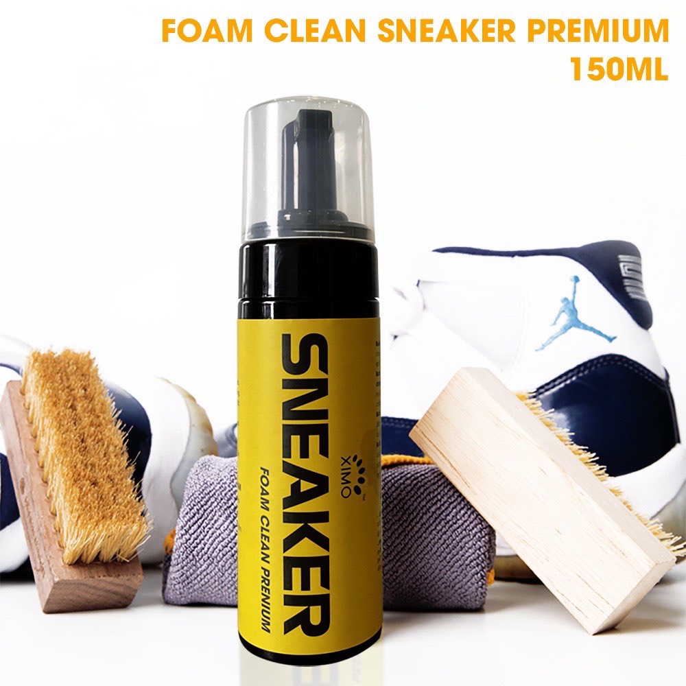 Chai Dung Dịch Vệ Sinh Giày Sneaker Prenium Shoe Cleaner XIMO 120ml Làm Sạch Chuyên Sâu XXI05