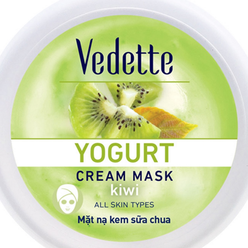 Mặt Nạ Kem Sữa Chua Dưỡng Ẩm Sâu Vedette Kiwi (Sáng Da) - Hũ 120ml