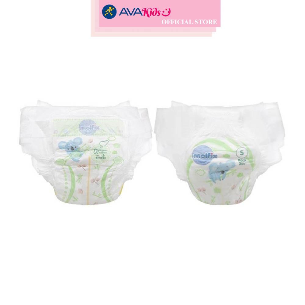 Tã dán Molfix thiên nhiên size S 80 miếng (4 - 8 kg)