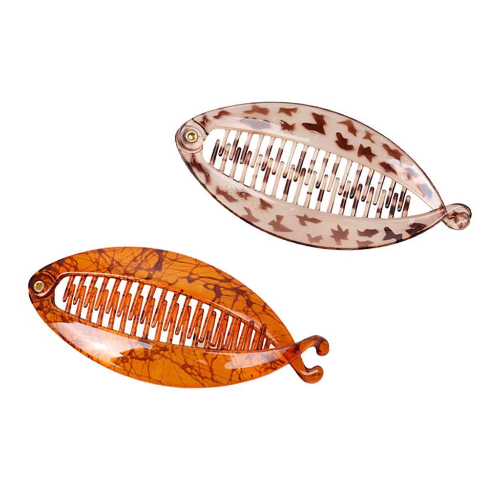 2x Fish Hair Clips Lady Fishtail Clip Headdress Banana Shape Hair Accessory