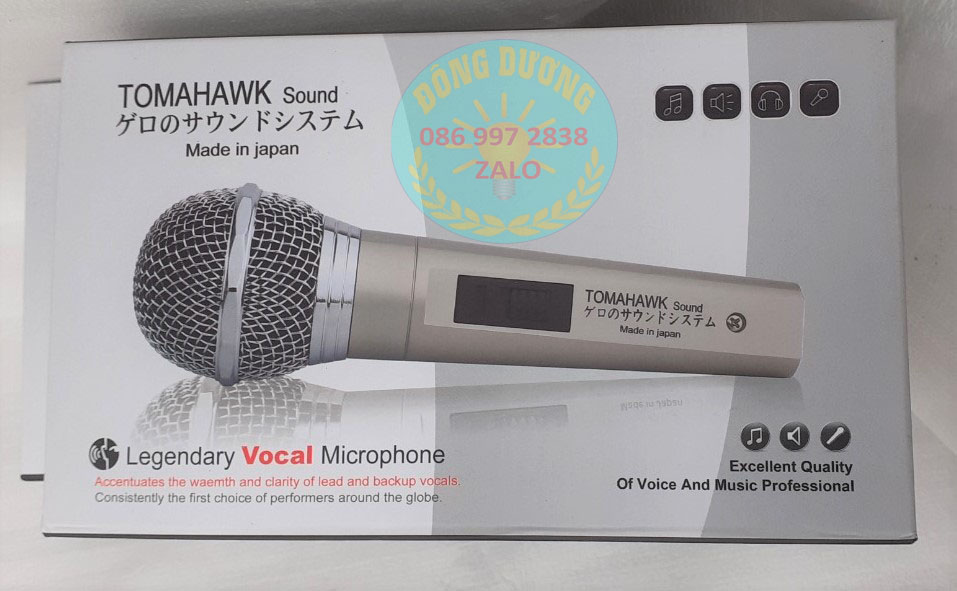 MÍC KARAOKE CÓ DÂY TOMAHAWK - MICRO KARAOK - HÀNG NHẬP KHẨU