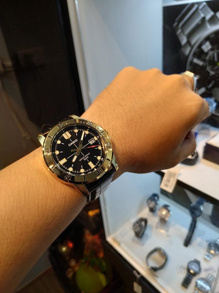 Đồng Hồ Nam Dây Da Casio Standard MTP-VD01GL-1E Chính Hãng - MTP-VD01GL-1EVUDF