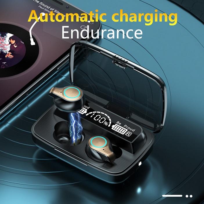 Bluetooth Earphones M18 TWS Wireless Headphones Waterproof Sports Touch Control Headset Charging case Stereo Earbuds