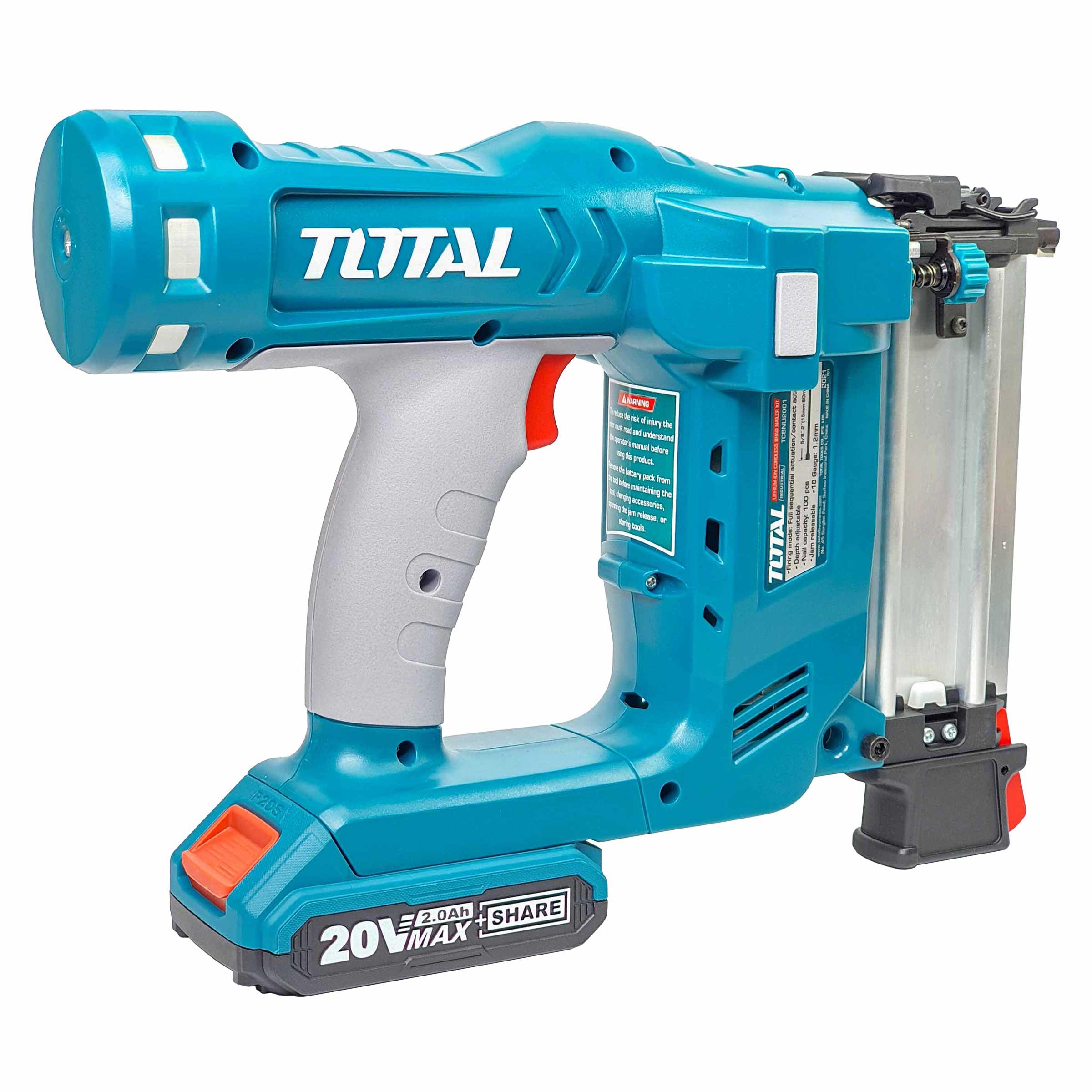 MÁY BẮN ĐINH DÙNG PIN 20V TOTAL TCBNLI2001 - HÀNG CHÍNH HÃNG