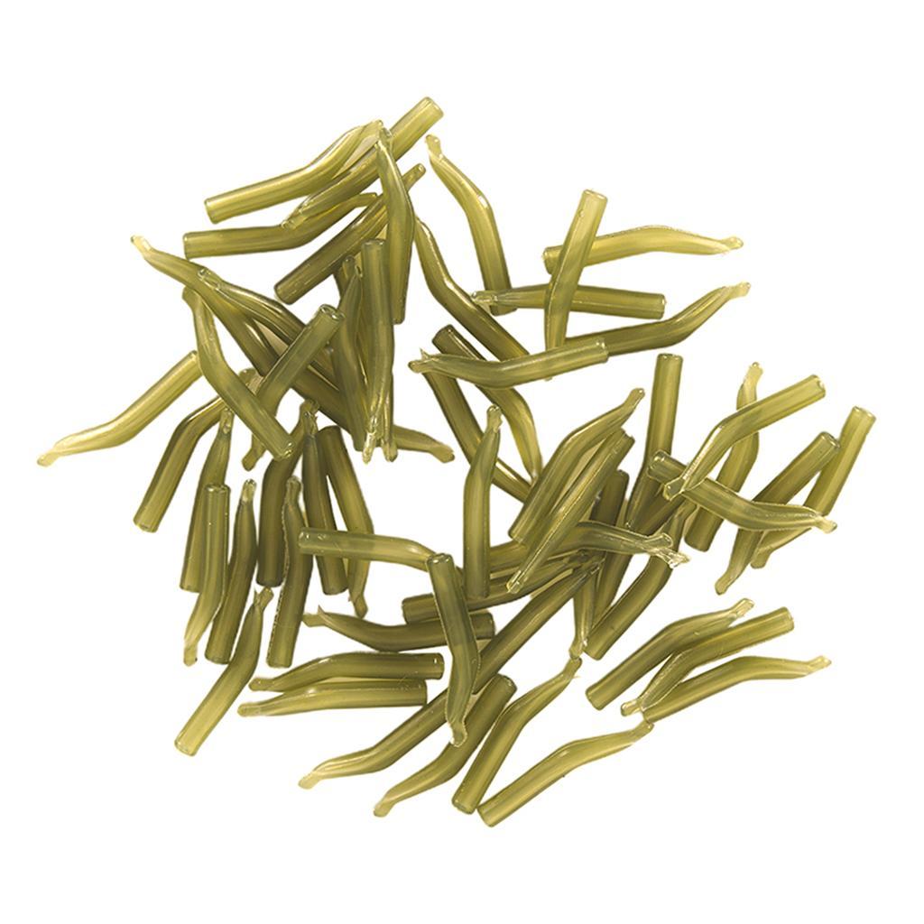 50pcs 20mm Carp Fishing Hook Sleeve Tube Hair Rig Line Aligner Sleeves Hose