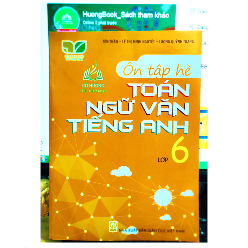 Sách - Ôn tập hè Toán - Ngữ Văn - Tiếng Anh lớp 7