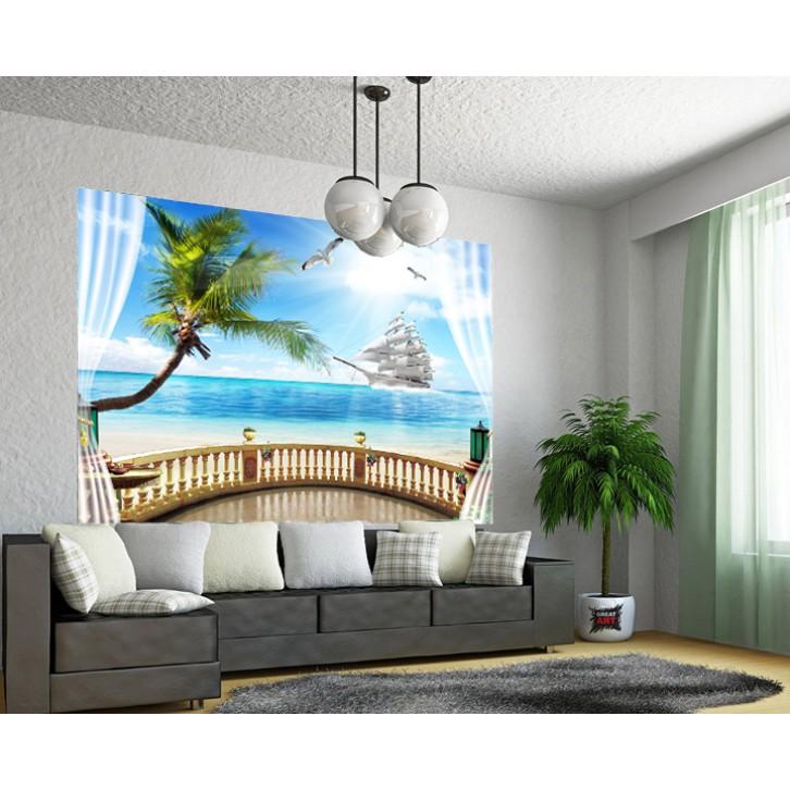 Tranh dán tường Tranh nguyên tấm lớn dán tường có keo mặt sau 1,2m x 1,9m MS1380925721