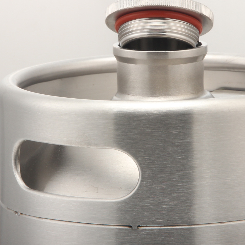 Vỏ Mini Keg Beer Inox 304 5L kèm nắp - Home and Garden