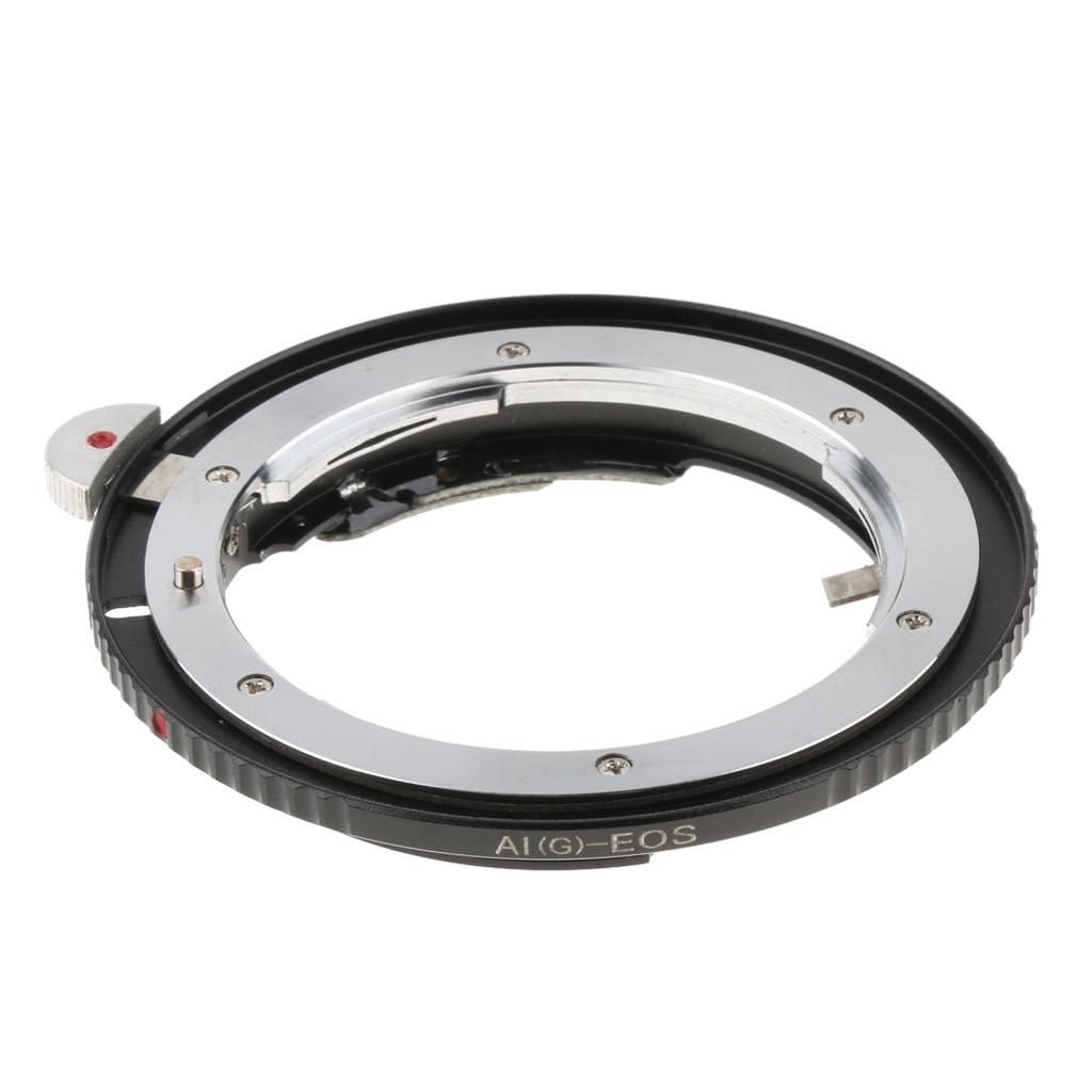 Camera Lens Mount Adapter Ring for Nikon AI(G) to for Canon EOS Lenses Converter with Chip Special Locking Device