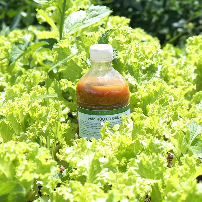 Dịch đậu nành, dịch đỗ tương BigFarm lên men đậm đặc kích chồi, cho hoa lan, hoa hồng, rau rạch hữu cơ 1 lít