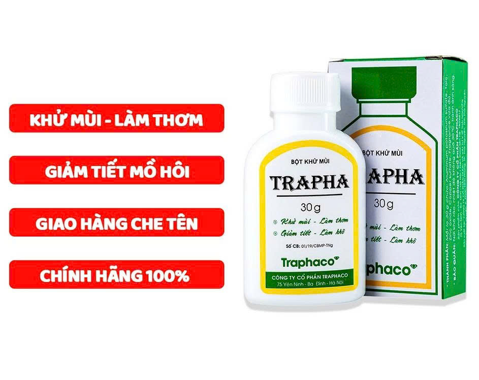 Bột Khử Mùi Hôi Chân Hôi Nách Ngăn Tiết Mồ Hôi Hôi Khử Mùi Giày An Toàn Từ Thiên Nhiên 30g