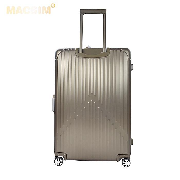 Vali hợp kim nhôm nguyên khối MS1104 Macsim cao cấp màu ti - gold, cỡ 29 inches