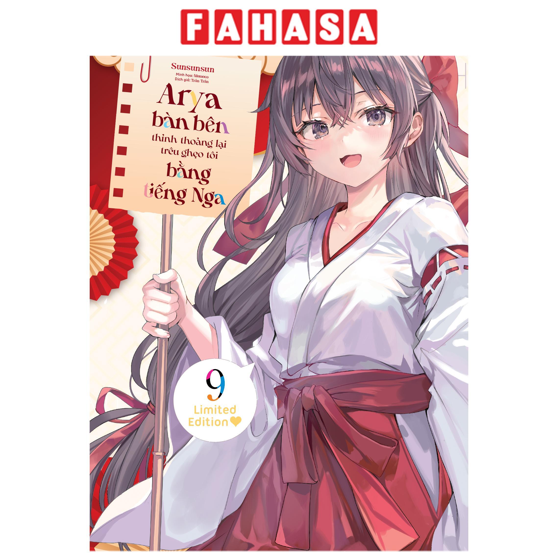 Sách - Arya Bàn Bên Thỉnh Thoảng Lại Trêu Ghẹo Tôi Bằng Tiếng Nga - Tập 9 - Bản Boxset - Tặng Kèm Boxset + Sổ Tay + Lenticular Card