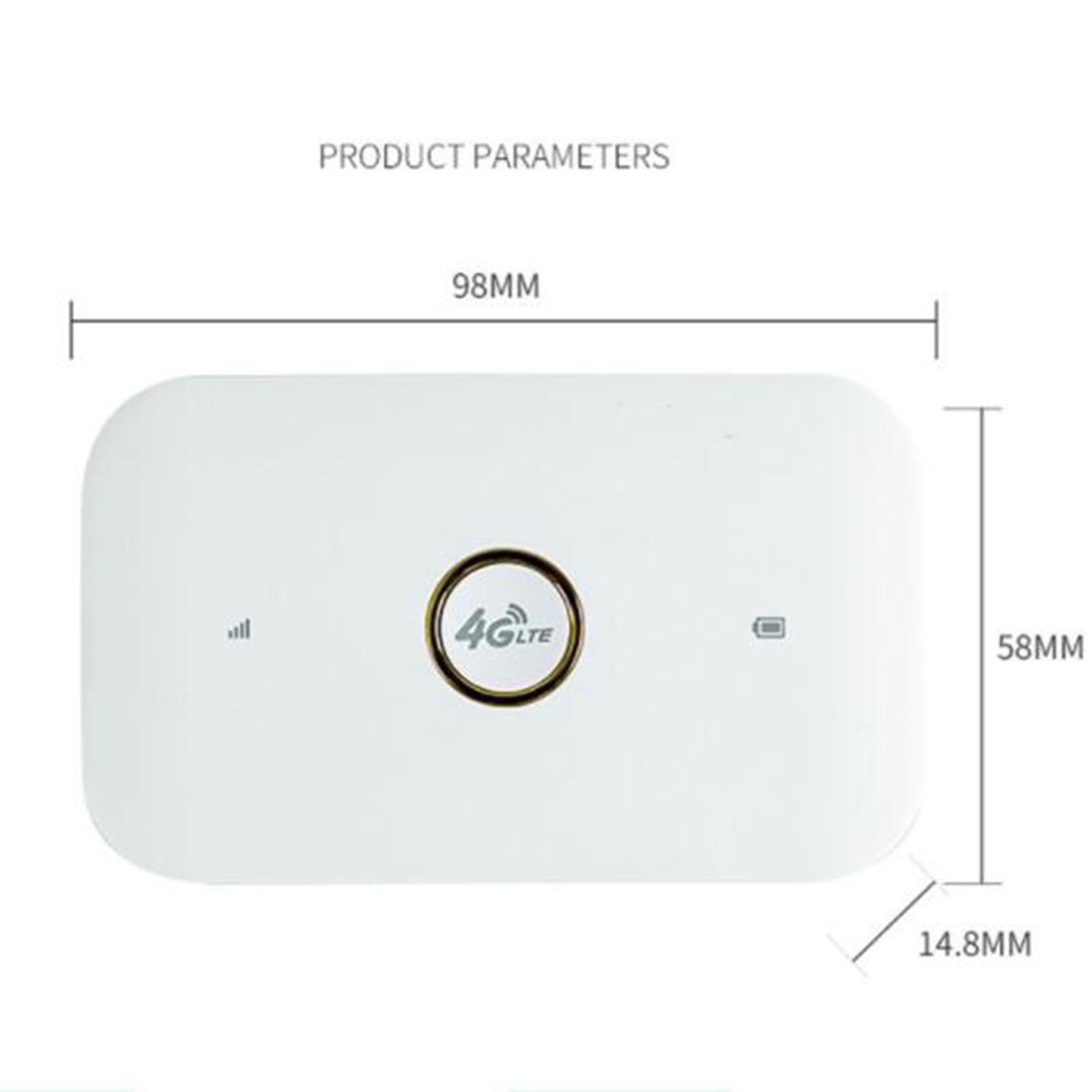 4G LTE Wireless Router Mobile WiFi Router with Sim Card Slot Plug and Play