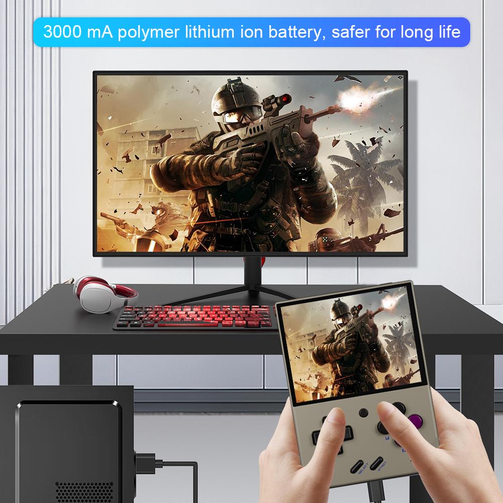 Máy chơi game cầm tay MIYOO Mini Plus Retro Màn hình IPS 3,5 inch Hệ thống Linux 16000 Trò chơi Máy chơi game di động Quà tặng cho trẻ em Màu sắc: 64G Trắng 8000 Trò chơi