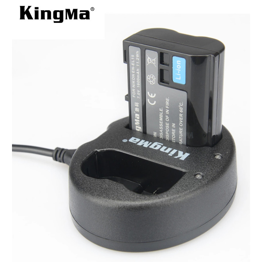 Bộ 1 pin 1 sạc đôi Kingma EN-EL15