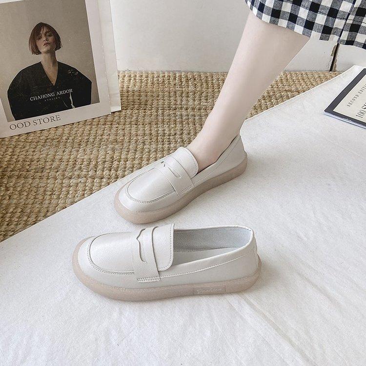 Giày Mũi Tròn Trơn Màu Xinh Xắn Dành Cho Nữ