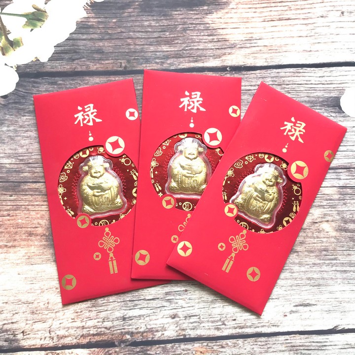 Bao lì xì Thần Tài Lồng Đèn, dùng để treo trong nhà, treo cây hoa mai, đựng tiền lì xì, quà biếu Tết sang trọng, ý nghĩa - TMT Collection - SP005083