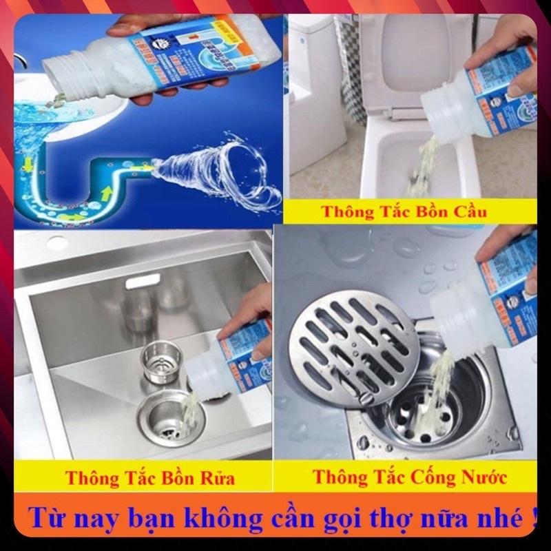 Bột thông tắc cống, thông bồn cầu, thông đường ống rửa bát