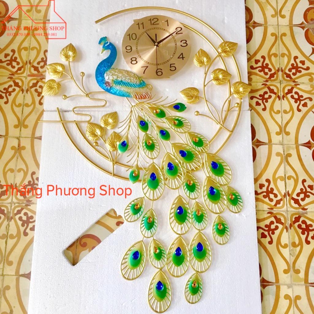 Đồng Hồ Treo Tường Chim Công Vọng Nguyệt TP-080