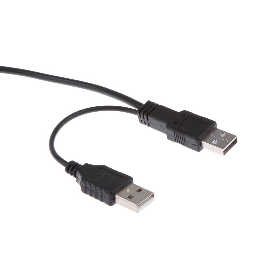 USB 2.0 to SATA 22Pin Adapter Y-Cable with USB Power Cable for 2.5" SATA SSD