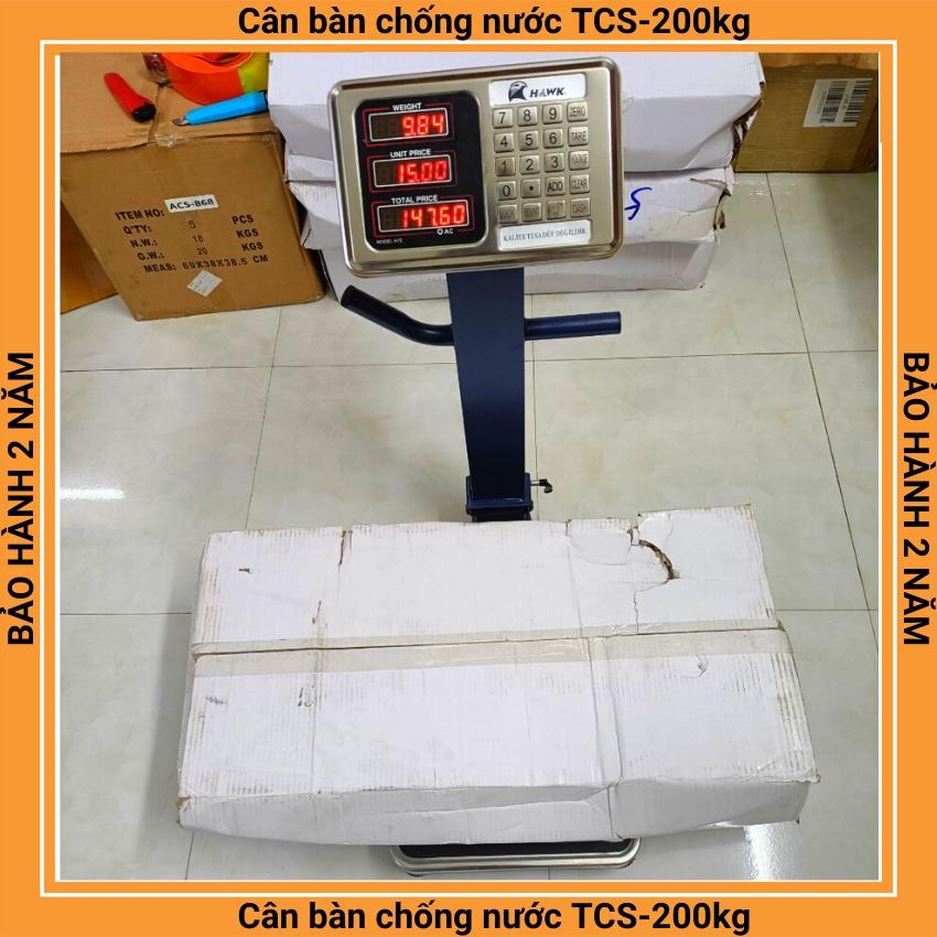 cân điện tử tính tiền chống nước TCS-200kg cực kỳ chắc chắn dùng cho cân hải sản ( bảo hành 2 năm )