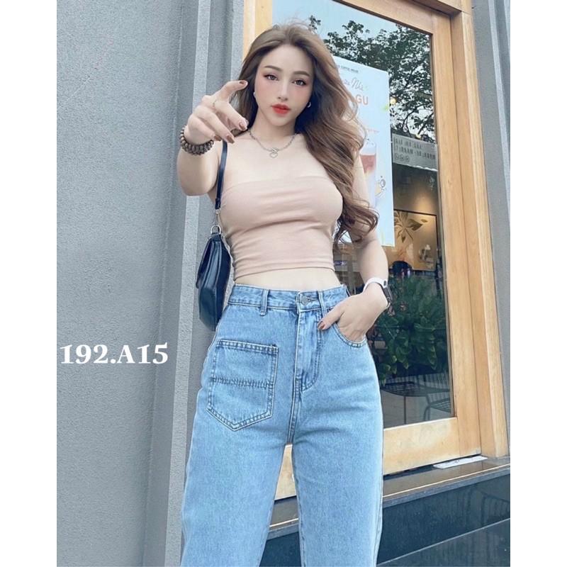 Quần baggy jean 1túi 192(xanh)