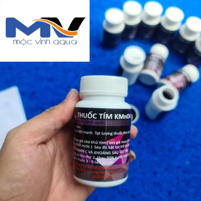 Thuốc tím Kmno4 và CloraminT sát khuẩn hồ cá