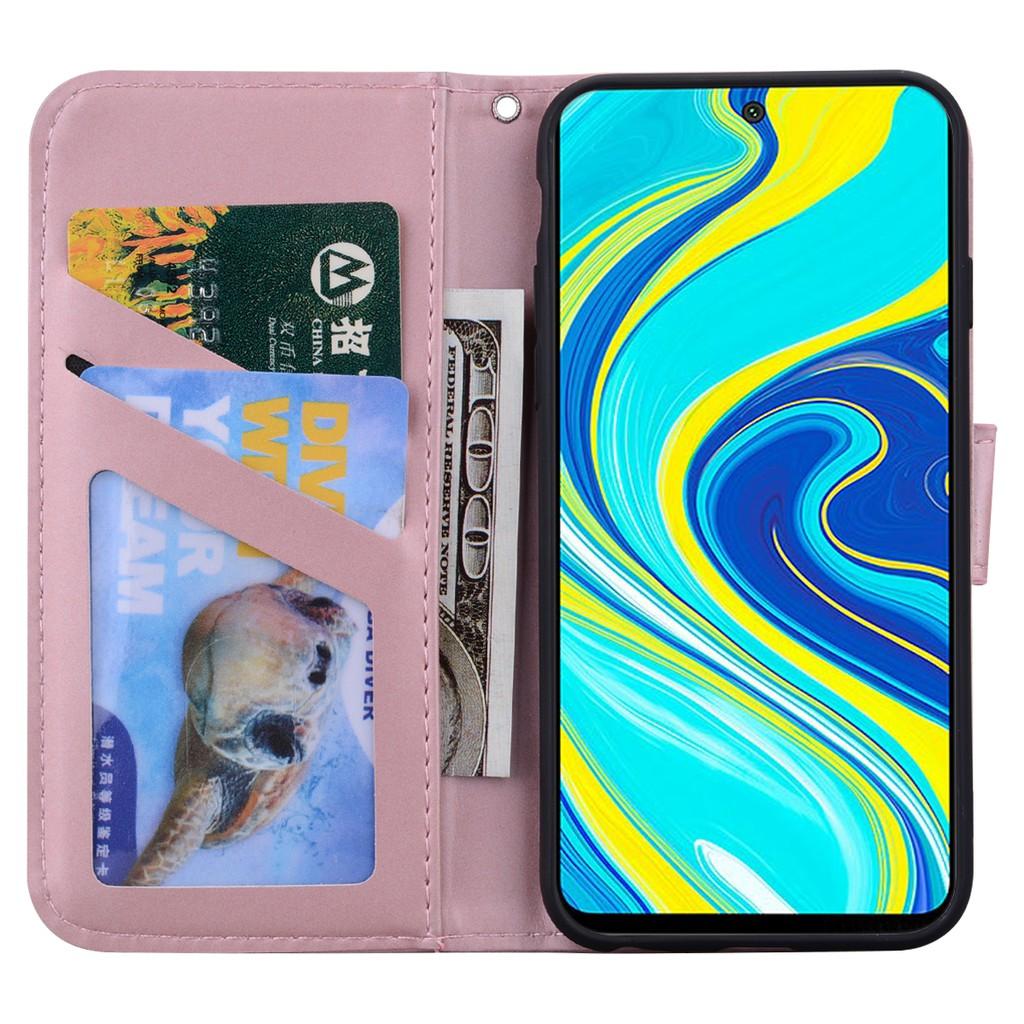Ốp lưng điện thoại dạng ví da lật có ngăn đựng thẻ cho Xiaomi Redmi 9 9A 9C Note 9 Pro Max Note 9S Xiaomi Poco X3 Pro NFC