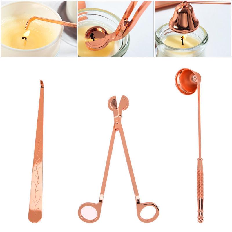 Dài Nến Bấc Dụng Cụ Chăm Sóc Bấc Tông Đơ, Bấc Snuffer Bấc Phi Tiêu Kim Loại 3X
