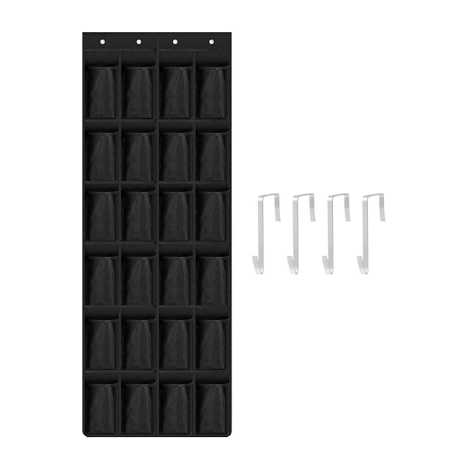 Large Pockets over The Door Shoe Organizer Multi Function Space Saver Shoe Hanger Shoe Rack Shoe Storage for Hats Bedroom Living Room Keys