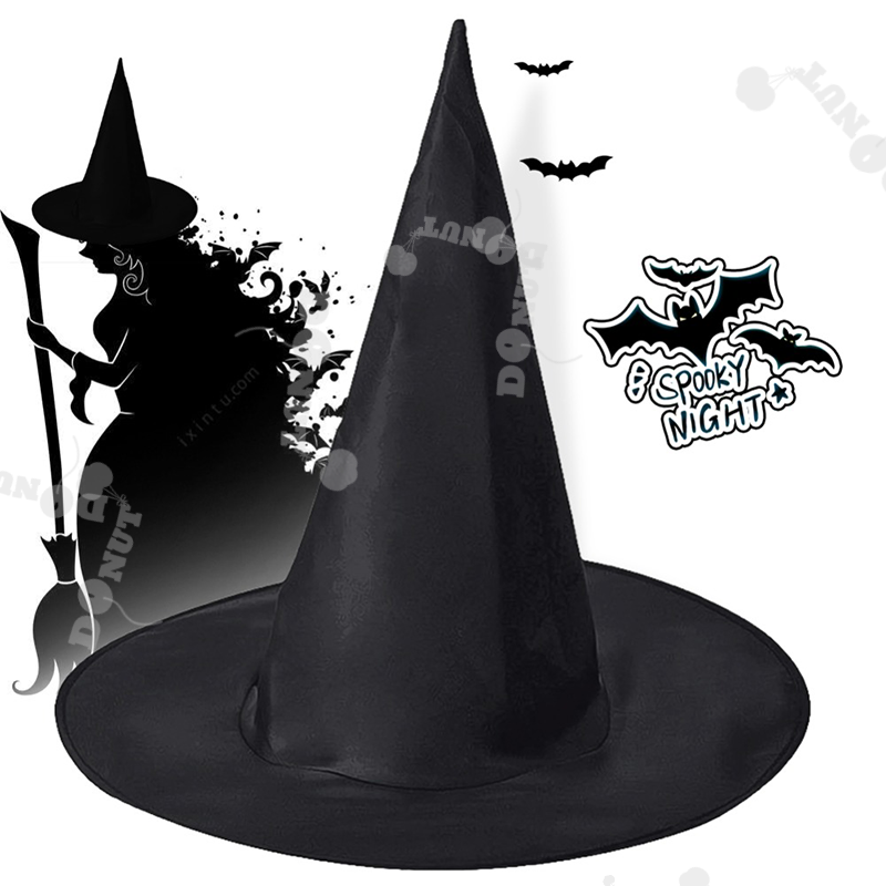 10 Chiếc Halloween Nỉ Phù Thủy Trang Phục Đạo Cụ Rộng Hơn Đáng Tin Cậy Người Lớn Nữ Đen Nỉ Phù Thủy Cho Trang Phục Hóa Trang Halloween Đảng Phụ Kiện
