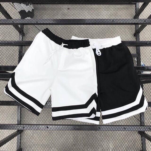 Quần thun ngắn unisex nhiều màu, vải mềm mịn thoáng mát y hình