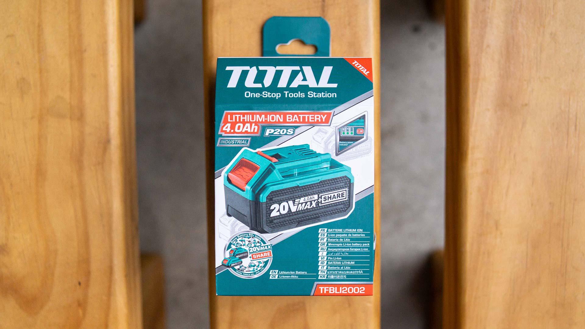 PIN TOTAL LITHIUMION 20V 4 AMPE TOTAL TFBLI2002 - HÀNG CHÍNH HÃNG