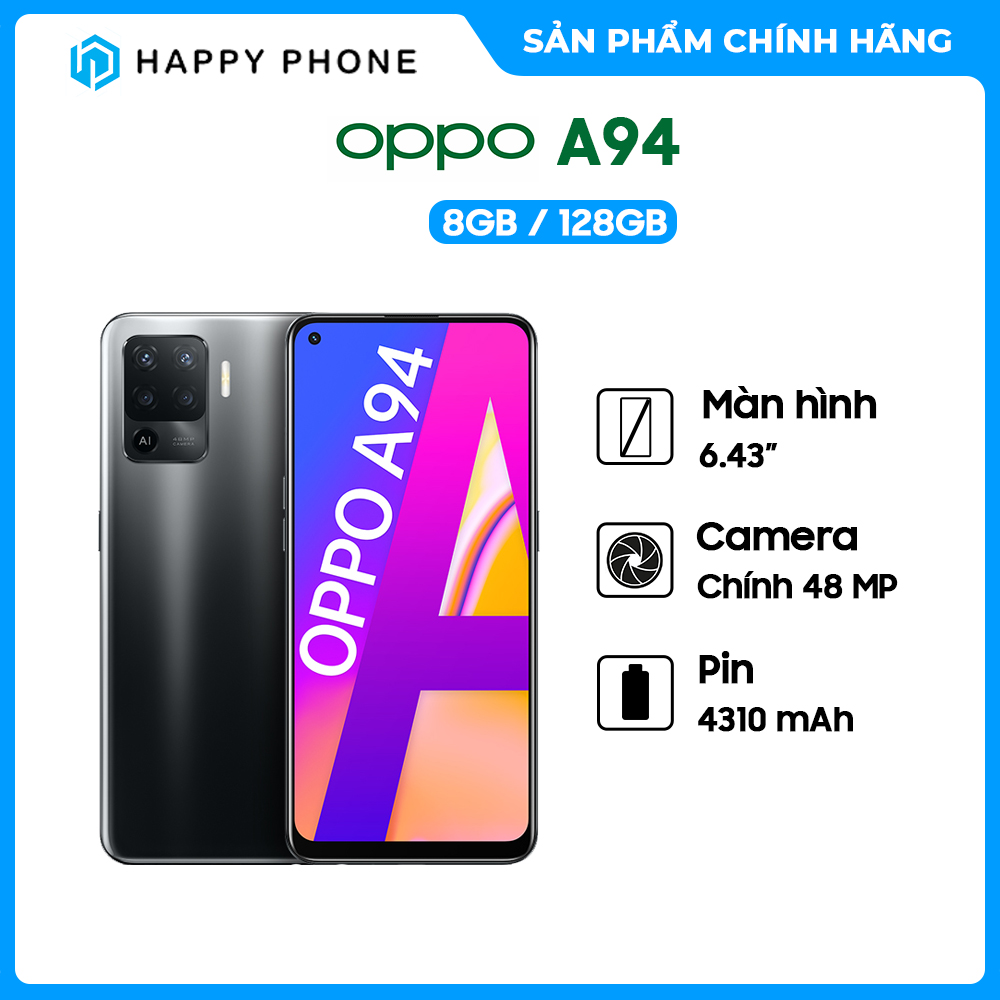 Điện Thoại Oppo A94 (8GB/128G) - Hàng Chính Hãng - Đã kích hoạt bảo hành điện tử