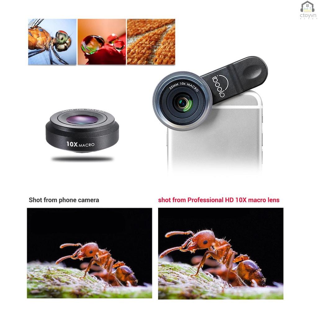 Ống kính máy ảnh HD 25mm 10X cho điện thoại