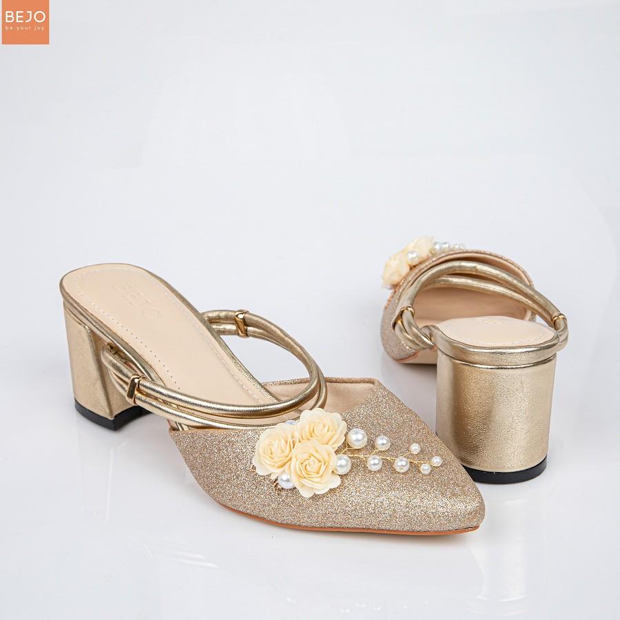 GIAFY CƯỚI - GIÀY CÔ DÂU BEJO H43 3HOA - WEDDING SHOES