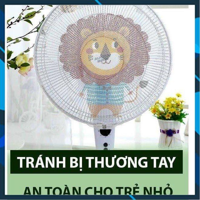 Lưới Bọc Quạt An Toàn Có Dây Rút Và Hình Cute Linhmartvn