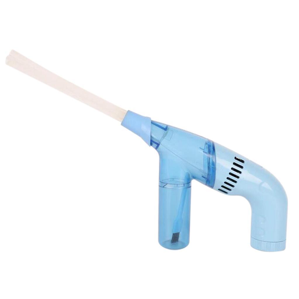 Duster Cleaning Brush Dirt Remover Portable Handheld Vacuum Cleaner Blue