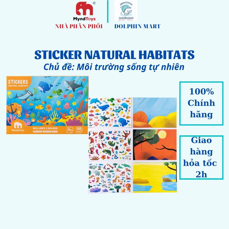 Bộ 160 Miếng Dán Stickers Myndtoys Cao Cấp 03 Chủ Đề An Toàn Cho Bé Từ 2 Tuổi