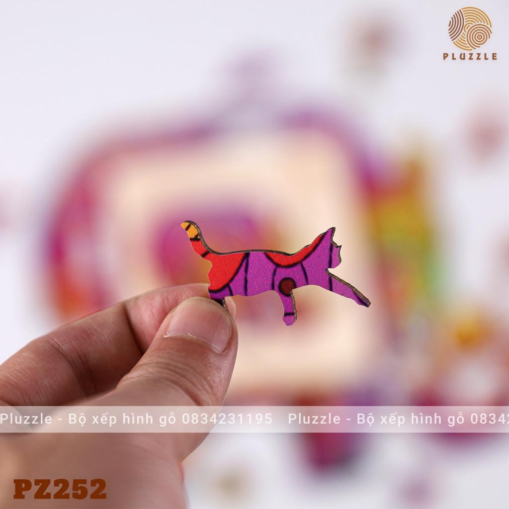 PLUZZLE Bộ xếp hình gỗ thông minh puzzle đồ chơi ghép hình - Tê giác - PZ252