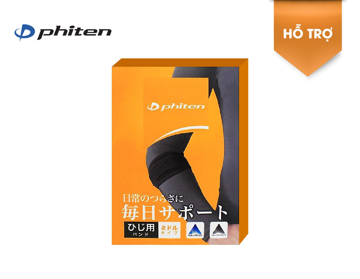 Đai quấn khuỷu tay loại vừa Phiten elbow band middle AP173003/AP173004/AP173005
