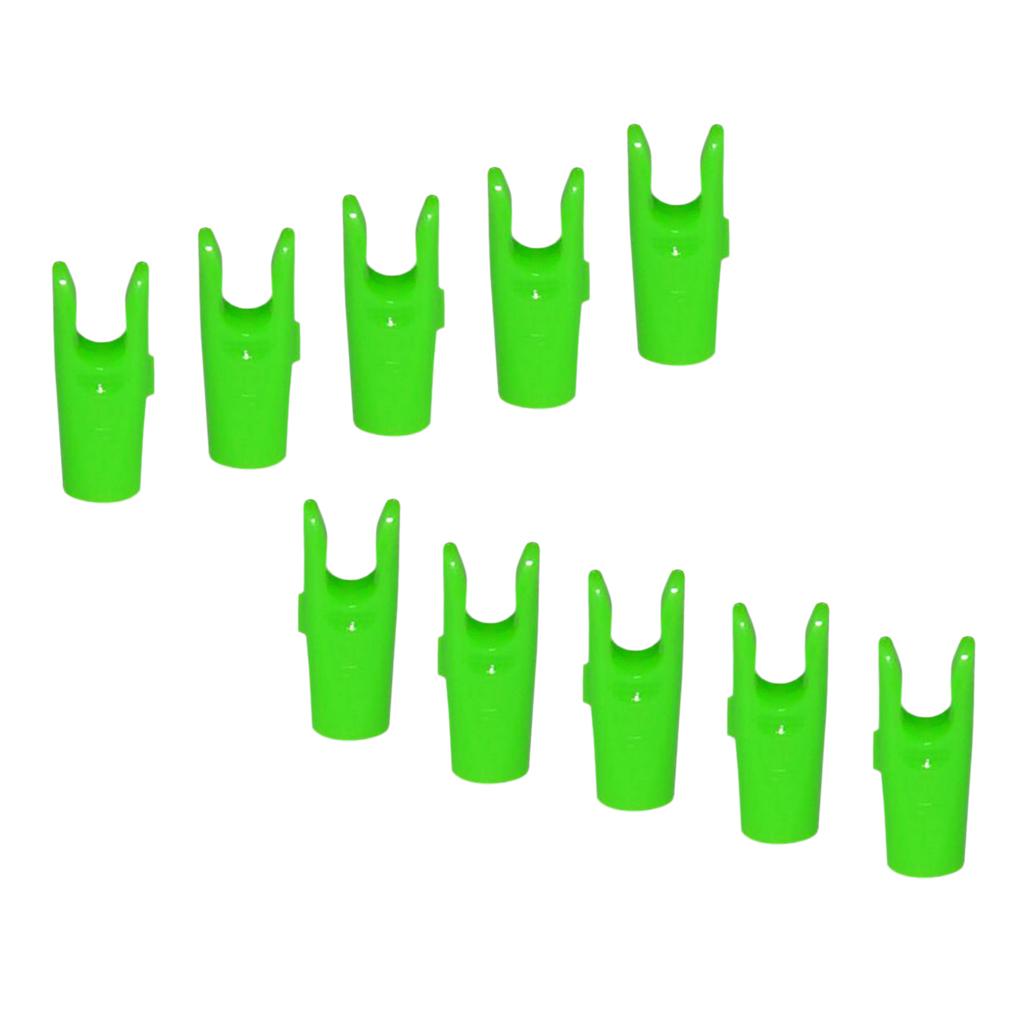 10 Pieces Plastic Arrow Nocks For Archery Hunting Shooting Outdoor Sports - Choice of 4 Colors