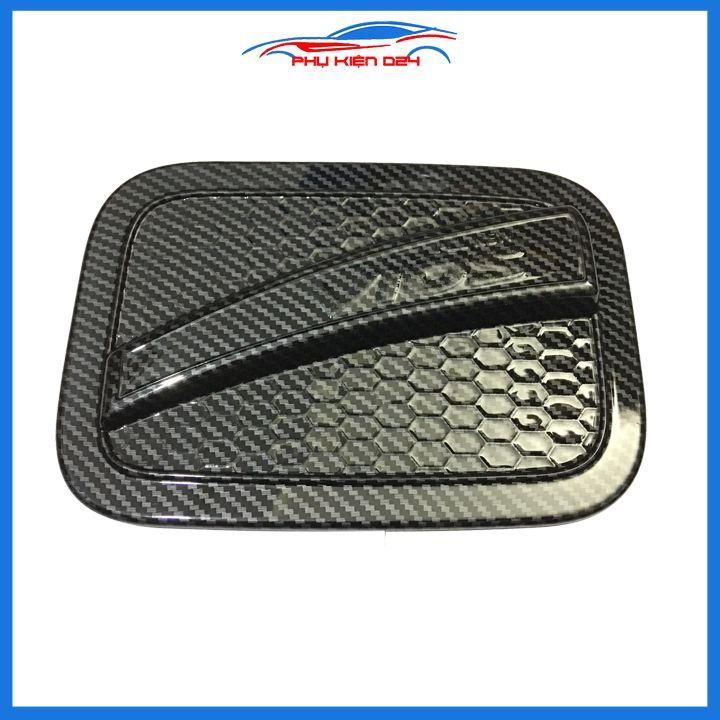 Ốp nắp bình xăng Vios 2019-2020 vân cacbon chống trầy trang trí ô tô