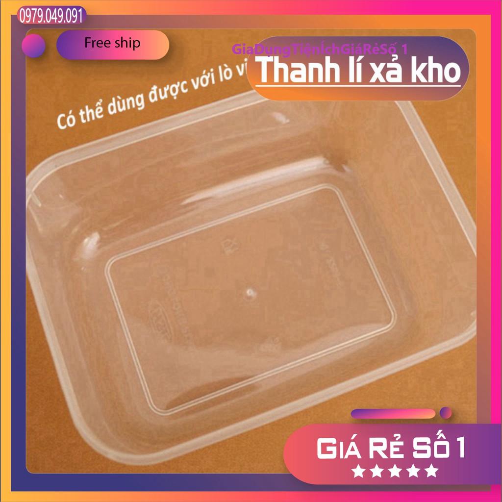 Bộ 5 hộp trữ đồ đông-hộp nhựa đựng thức ăn lạnh bầu Việt Nhật dễ dàng sử dụng giá rẻ.