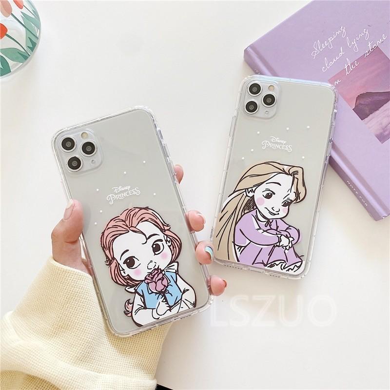 Ốp Lưng Case dành cho Iphone Dẻo công chúa Trong Không Ngả Màu 7g/8g/7Plus/8Plus/X/Xs/Xsmax/Xr/11/11Pro/11Promax/12/12pr